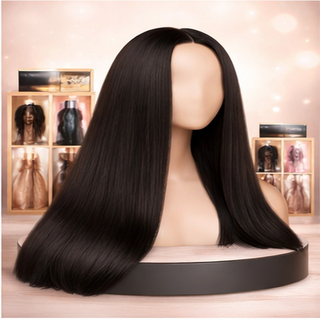 HUMAN HAIR BLEND WIGS LONG WIGS