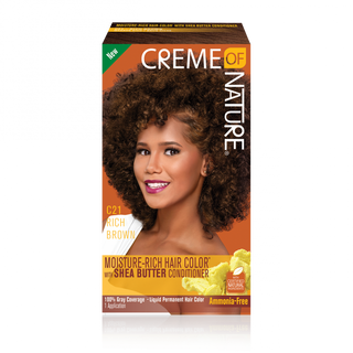 Creme of Nature moisture-Rich Permanent Hair Color C21 Rich Brown