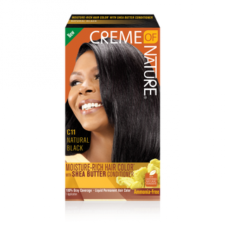 Creme of Nature moisture-Rich Permanent Hair Color C11 Natural Black