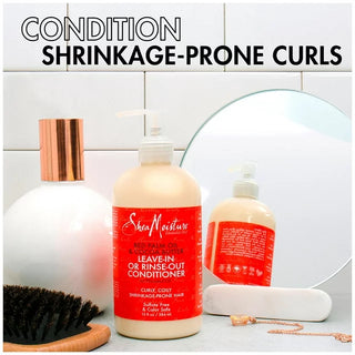 Shea Moisture Conditioner Red Palm Oil and Cocoa Butter for Curly Hair with Flaxseed Oil 384ml