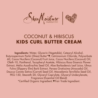 Shea Moisture Kid's Curl Hair Cream, Coconut & Hibiscus 170g