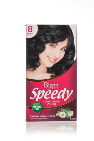 Bigen Speedy Conditioning Hair Colour No.8 Natural Black for Women
