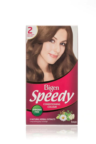 Bigen Speedy Conditioning Hair Colour No.2 Light Warm Chestnut for Women