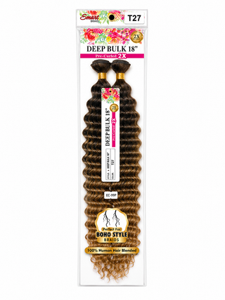 Smart Natural Boho Style Pre-Curled 2x Pack Deep Bulk Hair 18”