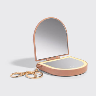 Kitsch Terracotta Compact Mirror Keychain
