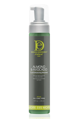 Design Essentials Almond & Avocado Curl Enhancing Styling Mousse 296ml