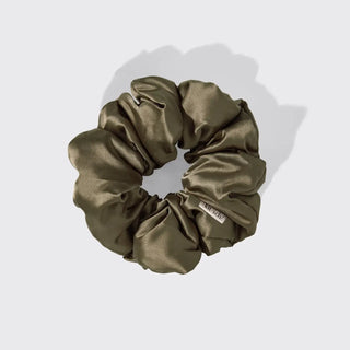 Kitsch Pillow Scrunchies in Satin 4pc - Black