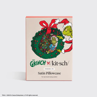 Kitsch The Grinch X Kitsch Satin Pillowcase in Whoville