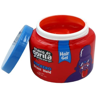 Moco de Gorila Rockero Hair Styling Gel, Long Lasting Hold Unisex 9.52 oz Jar[RED]