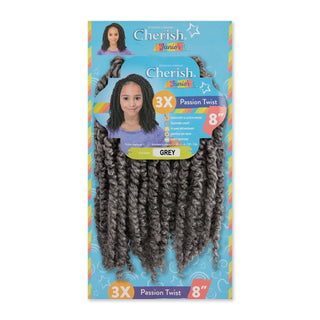 Cherish Junior Kids Bulk Passion Twist 3X Pack 8"