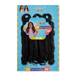 Cherish Junior Kids Spiral French Curl 3X Pack 14"