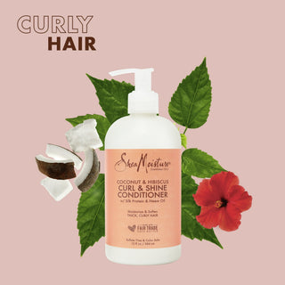 Shea Moisture Coconut & Hibiscus Curl & Shine Conditioner 384ml