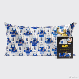 Kitsch Star Wars & Kitsch Satin Pillowcase in R2-D2 & C-3PO - King