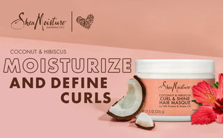 Shea Moisture Coconut & Hibiscus Hydrating Hair Mask Frizz Control 326g