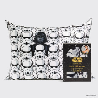 Kitsch Star Wars & Kitsch Satin Pillowcase in Darth Vader & Stormtroopers
