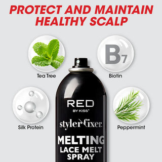 RED BY KISS STYLER FIXER ULTIMATE HOLD LACE SPRAY WITH BIOTIN 230ML