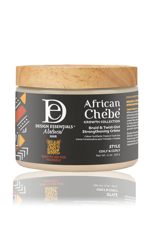 Design Essentials African Chebe Braid & Twist-Out Strengthening Crème 306g