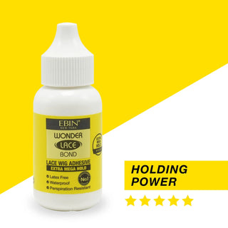 Ebin Wonder Lace Bond Waterproof Adhesive Extra Mega Hold [Yellow] 34ml