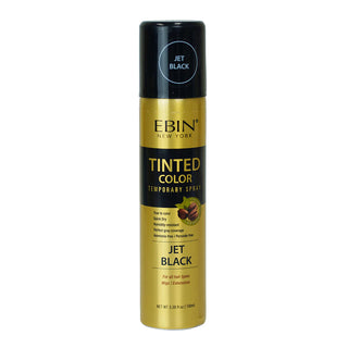 Ebin New York Tinted Color Temporary Spray Jet Black 100ml/3.38oz