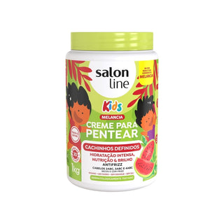 Salon line creme para penter Watermelon Kids Defined Curls Combing Cream 1kg