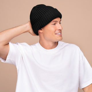 Kitsch Glazey Satin-Lined Beanie in Black