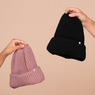 Kitsch Glazey Satin-Lined Beanie in Black