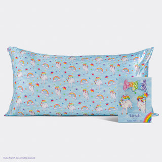 Kitsch Lisa Frank x Kitsch Satin Pillowcase in Markie - King