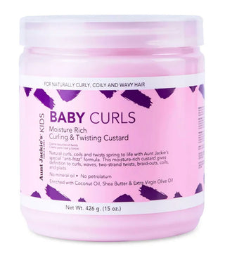 Aunt Jackie's Curls & coils Kids  Baby Curls  Curling & Twisting Custard 426g
