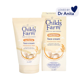 Childs Farm Sensitive Skin Experts Oat Derma Fragrance Free Face Cream 50ml