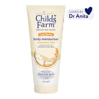 Childs Farm Sensitive Skin Experts Oat Derma Fragrance Free Body Moisturiser 200ml
