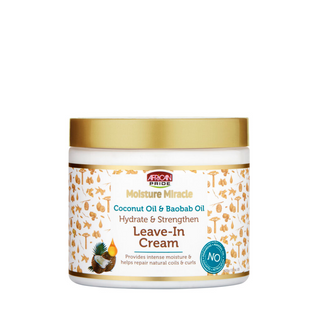 African Pride Moisture Miracle Coconut Oil & Baobab Oil Leave-In Cream 425g