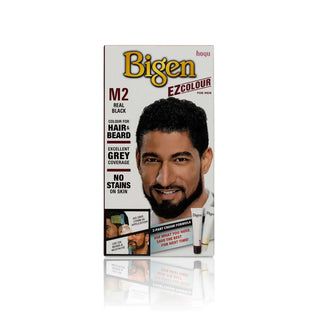 Bigen EZ Hair & Beard Dye M2 Real Black for Men
