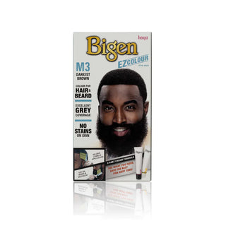 Bigen EZ Hair & Beard Dye M3 Darkest Brown for Men