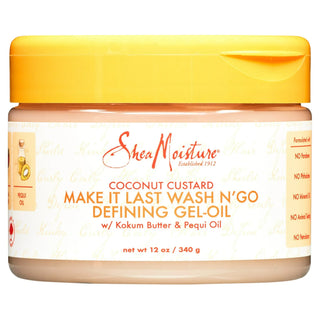 Shea Moisture Coconut Custard Make It Last Wash N' Go Defining Gel-Oil 340g