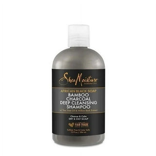 Shea Moisture African Black Soap Bamboo Charcoal Deep Cleansing Shampoo 384ml