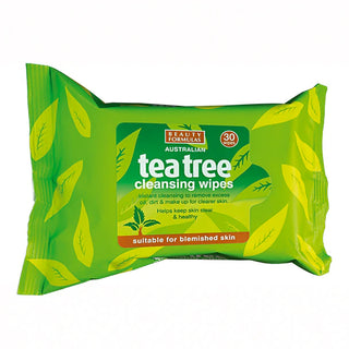 Beauty Formulas Tea Tree Cleansing Wipes 30pk
