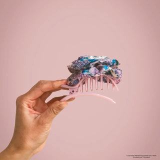 Kitsch Bridgerton X Satin Rosette Medium Flat Cloud Clip in Wisteria