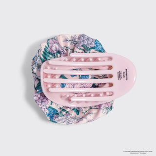 Kitsch Bridgerton X Satin Rosette Medium Flat Cloud Clip in Wisteria