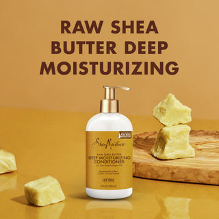 Shea Moisture Raw Shea Butter Hair Care Kit Shampoo 384ml Conditioner 384ml Detangler 237ml