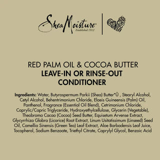 Shea Moisture Conditioner Red Palm Oil and Cocoa Butter for Curly Hair with Flaxseed Oil 384ml