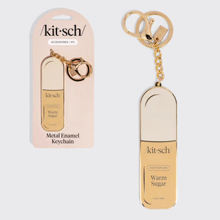 Kitsch Metal Enamel Keychain - Warm Sugar