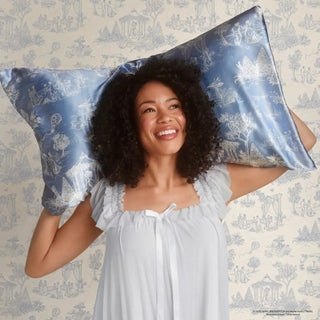 Kitsch  Bridgerton X Satin Pillowcase in Garden Toile - King