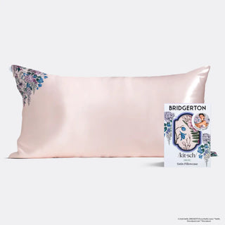 Kitsch Bridgerton X Satin Pillowcase in Wisteria - King