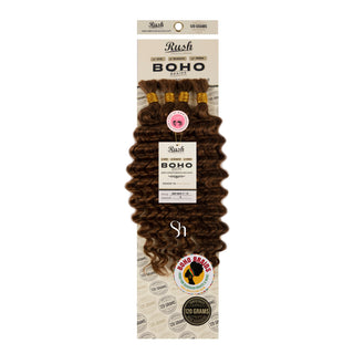 RUSH 100% Virgin Brazilian Boho Braids Deep Wave Bulk 17”-19”