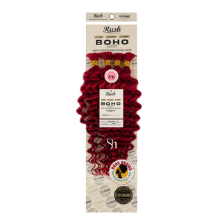 RUSH 100% Virgin Brazilian Boho Braids Deep Wave Bulk 17”-19”