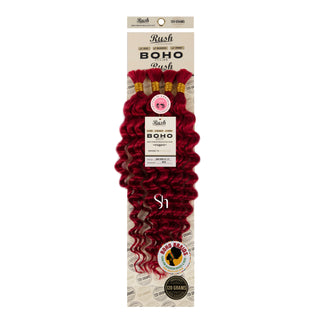 RUSH 100% Virgin Brazilian Boho Braids Deep Wave Bulk 19"-21"