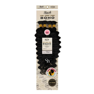RUSH 100% Virgin Brazilian Boho Braids Deep Wave Bulk 17”-19”
