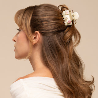 Kitsch pop Cloud Clip 7pc Set Vintage - Pearlized Cream