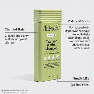 Kitsch Clarifying Tea Tree & Mint Shampoo & Conditioner Combo