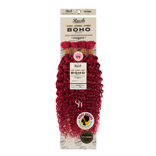 RUSH 100% Virgin Brazilian Boho Braids Water Wave Bulk 17"-19"